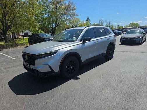 Solar Silver Metallic 2025 Honda CR-V Hybrid Sport AWD
