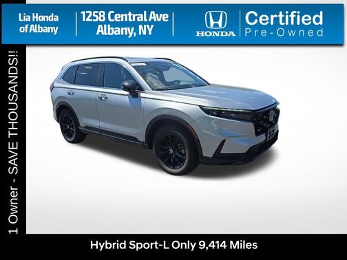 Solar Silver Metallic 2025 Honda CR-V Hybrid Sport AWD