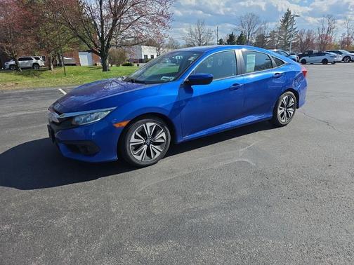 Aegean Blue Metallic 2017 Honda Civic EX-L