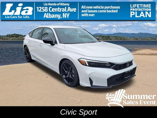 Platinum White Pearl 2026 Honda Civic Sport