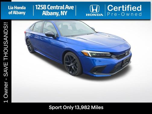 Aegean Blue Metallic 2023 Honda Civic Sport