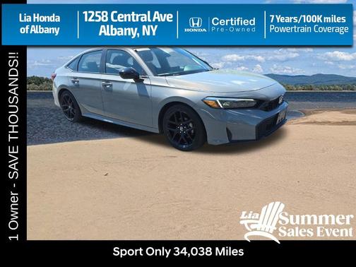 Urban Gray Pearl 2025 Honda Civic Sport