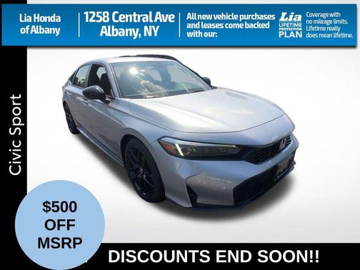 Solar Silver Metallic 2026 Honda Civic Sport