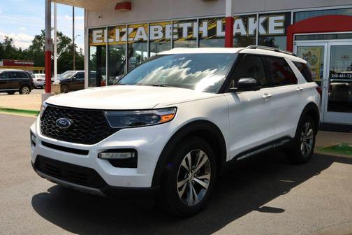 White 2020 Ford Explorer Platinum
