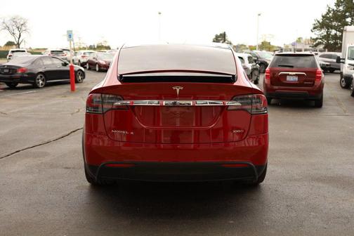 Red 2018 Tesla Model X 100D