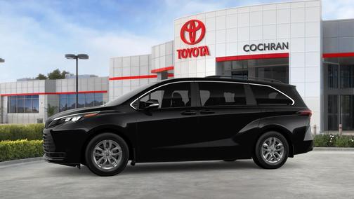 Midnight Black Metallic 2026 Toyota Sienna LE