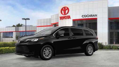 Midnight Black Metallic 2026 Toyota Sienna LE