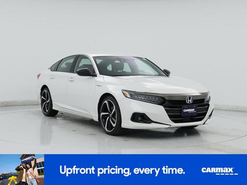 White 2022 Honda Accord Hybrid Sport
