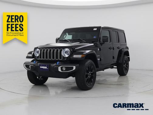 Black 2024 Jeep Wrangler 4xe Sahara