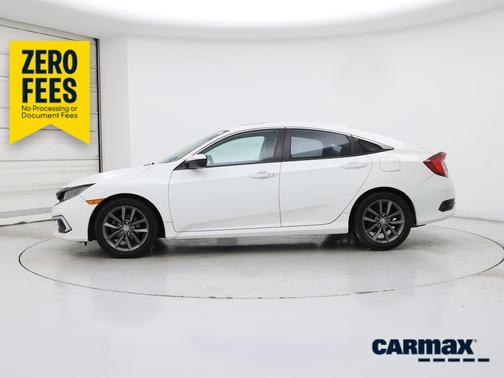 White 2020 Honda Civic EX