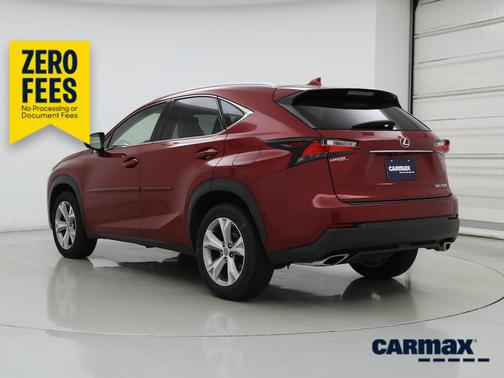 Red 2017 Lexus NX 200t