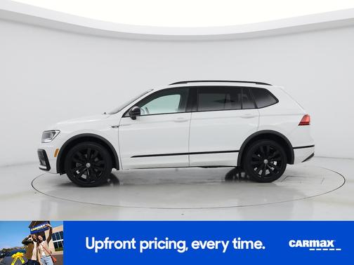White 2020 Volkswagen Tiguan SE R-Line Black