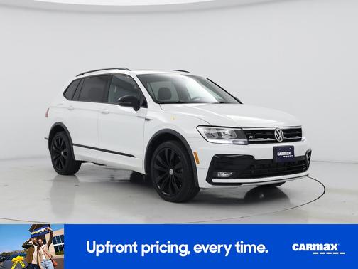 White 2020 Volkswagen Tiguan SE R-Line Black