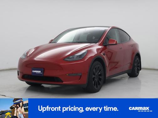 Red 2024 Tesla Model Y Long Range