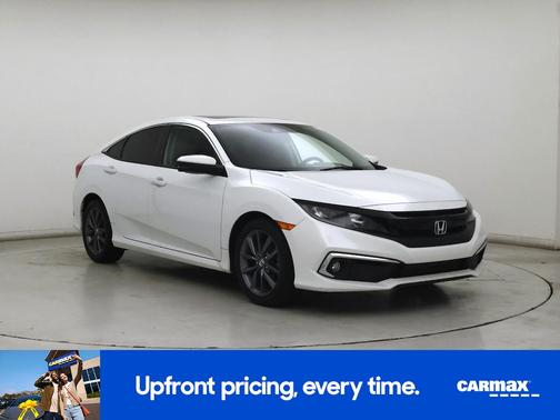 White 2021 Honda Civic EX-L