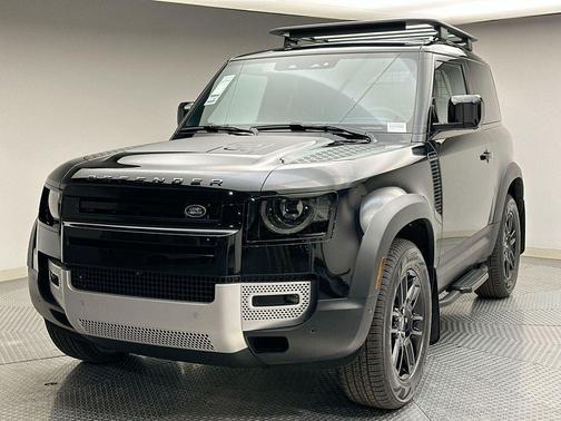 Santorini Black 2025 Land Rover Defender P300 S