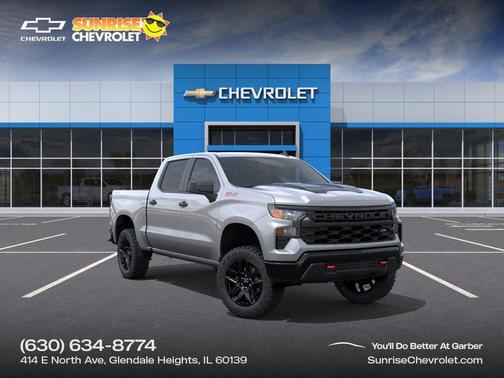 Gray 2026 Chevrolet Silverado 1500 Custom Trail Boss