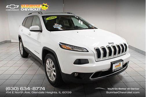 Bright White Clearcoat 2016 Jeep Cherokee Limited