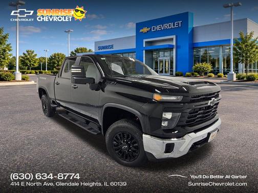 Black 2026 Chevrolet Silverado 2500 Crew Cab, Standard Bed, WT, 4WD