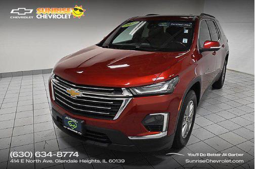Cherry Red Tintcoat 2022 Chevrolet Traverse LT Cloth