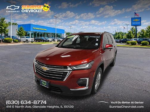 Cherry Red Tintcoat 2022 Chevrolet Traverse LT Cloth