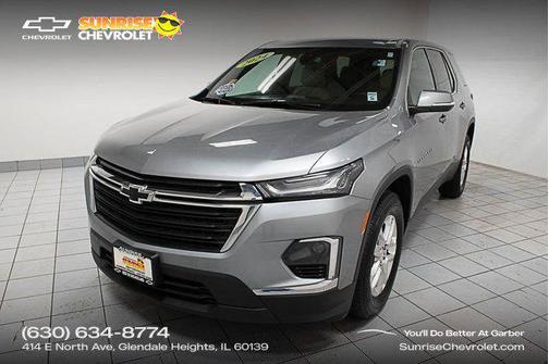 Sterling Gray Metallic 2024 Chevrolet Traverse LS