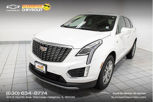Crystal White Tricoat 2023 Cadillac XT5 Premium Luxury