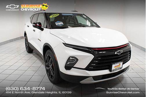 Summit White 2024 Chevrolet Blazer 3LT