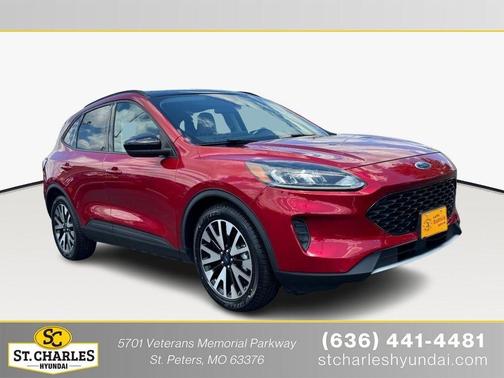 Rapid Red Metallic Tinted Clearcoat 2020 Ford Escape SE Sport Hybrid