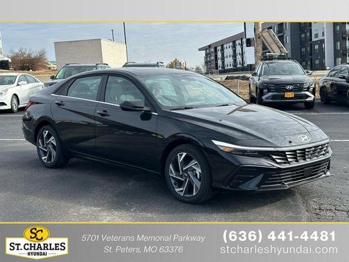 Black 2025 Hyundai ELANTRA HEV Limited