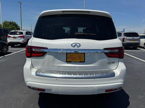 Moonstone White 2019 INFINITI QX80 Luxe