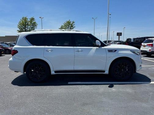 Moonstone White 2019 INFINITI QX80 Luxe