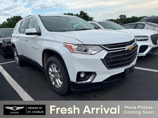 Summit White 2021 Chevrolet Traverse LT Cloth