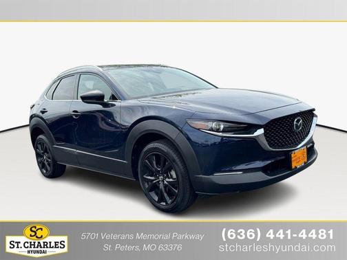 Deep Crystal Blue Mica 2021 Mazda CX-30 Premium Package