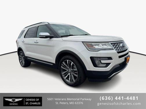 White Platinum Tri-Coat Metallic 2016 Ford Explorer Platinum