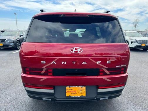 Red 2025 Hyundai SANTA FE HEV Limited