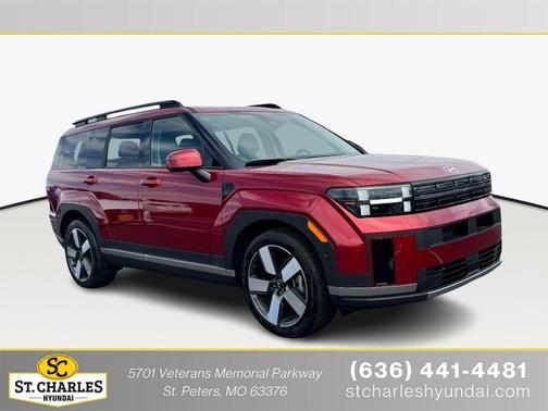 Red 2025 Hyundai SANTA FE HEV Limited