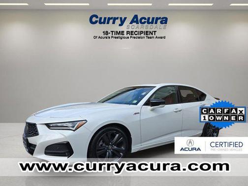 Platinum White Pearl 2023 Acura TLX A-Spec
