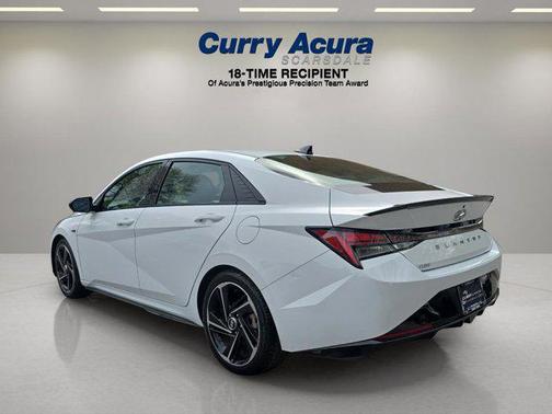 Ceramic White 2022 Hyundai ELANTRA N Line