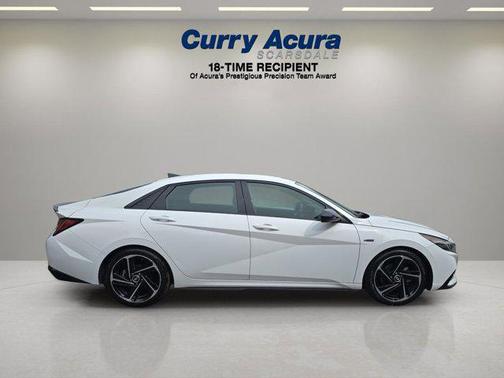 Ceramic White 2022 Hyundai ELANTRA N Line
