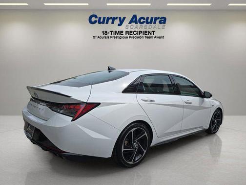 Ceramic White 2022 Hyundai ELANTRA N Line
