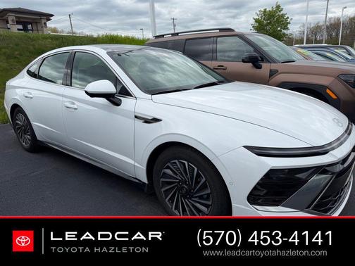 Serenity White 2026 Hyundai SONATA Hybrid Limited
