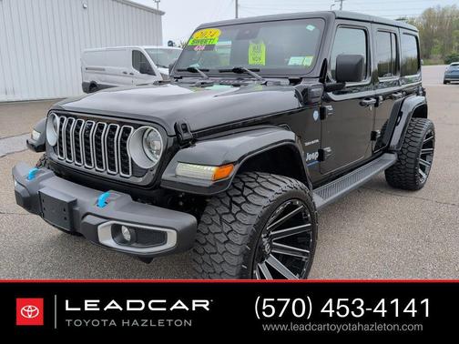 Black Clearcoat 2024 Jeep Wrangler Sahara 4xe