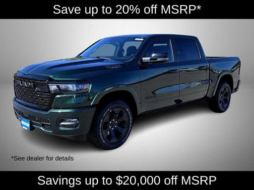 Serrano Green Metallic 2026 RAM 1500 Big Horn/Lone Star