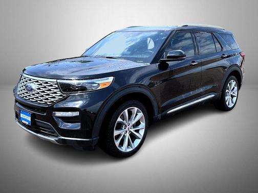 Agate Black Metallic 2021 Ford Explorer Platinum