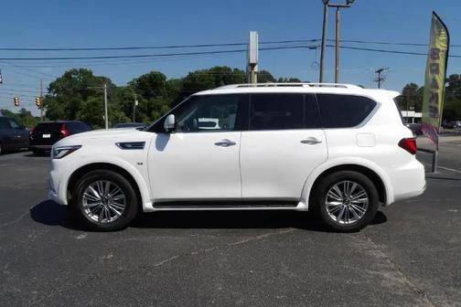 Moonstone White 2019 INFINITI QX80 Luxe