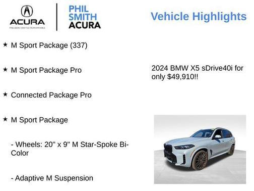 2024 BMW X5 sDrive40i