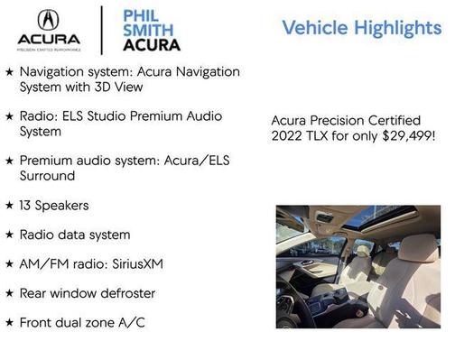 2022 Acura TLX Technology