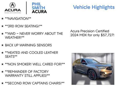2024 Acura MDX Type S Advance Package