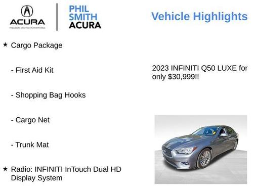 2023 INFINITI Q50 3.0t LUXE